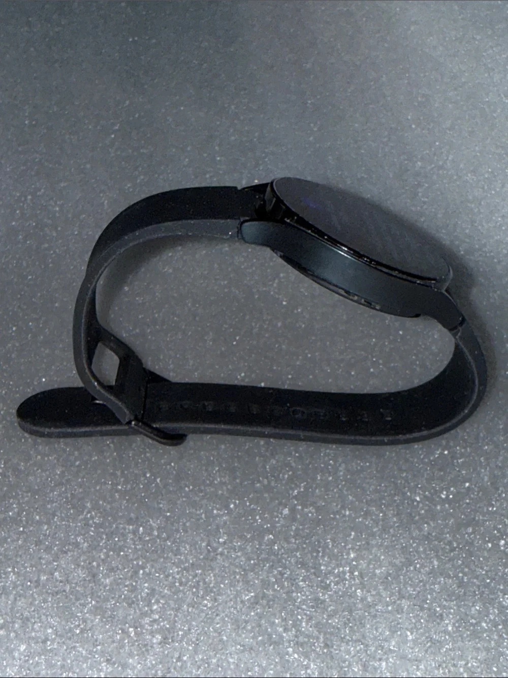 Samsung Galaxy Watch 4 with a black fluoroelastomer band | Comes As Shown No Box